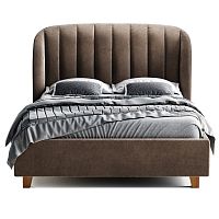кровать двуспальная 160х200 коричневая tulip в Сыктывкаре