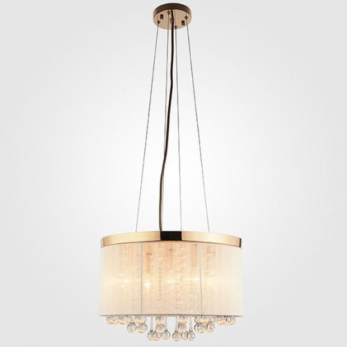 подвесная люстра eurosvet 10038/5 золото/белый в Сыктывкаре