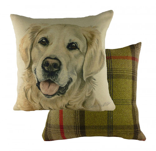 подушка с принтом waggydogs golden retriever в Сыктывкаре