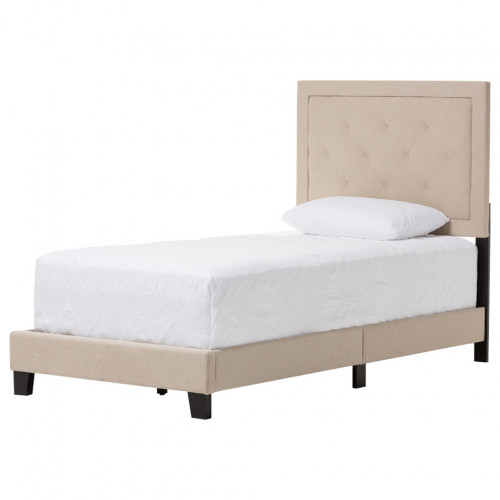 кровать paris linen upholstered beige 120х200 в Сыктывкаре