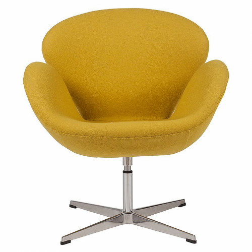 кресло swan chair желтое в Сыктывкаре