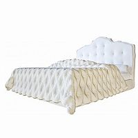 кровать двуспальная 160х200 белая из экокожи palace в Сыктывкаре