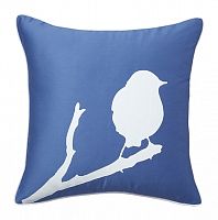 подушка с птичкой lone bird diamond-blue в Сыктывкаре