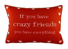 подушка с надписью crazy friends в Сыктывкаре
