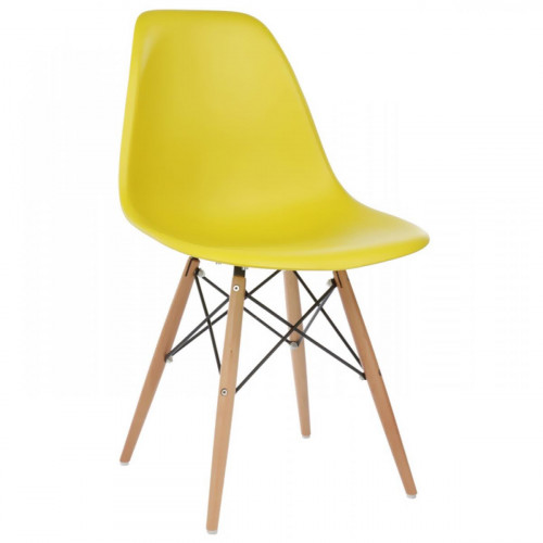 стул деревянный eames pc-015 yellow в Сыктывкаре