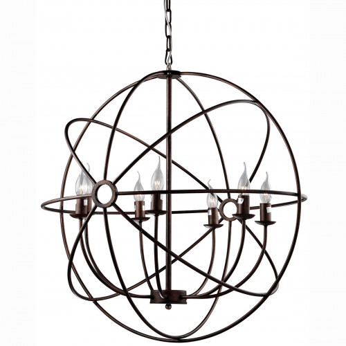 люстра foucault's orb crystal nude коричневая в Сыктывкаре