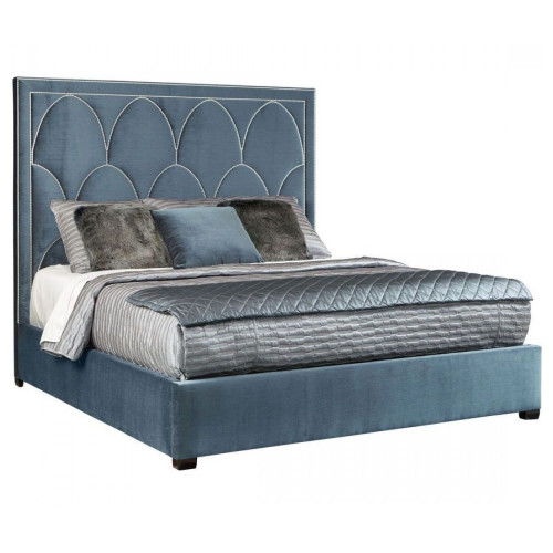 кровать двуспальная 180х200 голубая petals queen в Сыктывкаре