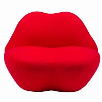 кресло губы heller kiss красный кашемир в Сыктывкаре