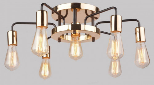 потолочная люстра arte lamp gelo a6001pl-7bk в Сыктывкаре