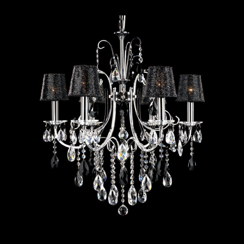 люстра md92721-6a от illuminati прозрачная/черная/ хром в Сыктывкаре