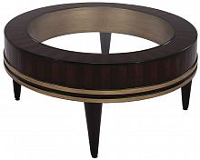 стол журнальный round низкий коричневый, прозрачный в Сыктывкаре