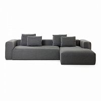 диван blok sofa 3 правый угол темно-серый от la forma (ex julia grup) в Сыктывкаре