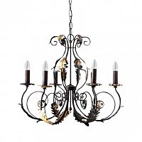 люстра 4962/6_v0580 от mm lampadari коричневая в Сыктывкаре