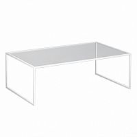 стол журнальный london lite white прозрачное стекло в Сыктывкаре