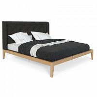 кровать полутораспальная 140x200 темно-серая fly soft new в Сыктывкаре