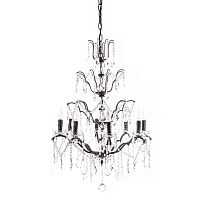люстра maria theresa grande 8 lamps чёрная, прозрачная в Сыктывкаре