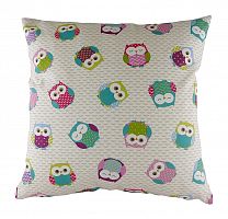 подушка с принтом owl print pink в Сыктывкаре