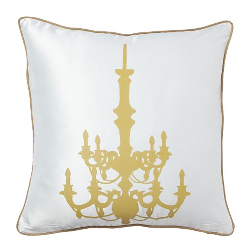 подушка с золотым канделябром chandelier white в Сыктывкаре