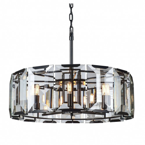 люстра harlow round d75 черное основание, прозрачное стекло в Сыктывкаре