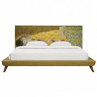 кровать двуспальная 160х200 желтая the kiss в Сыктывкаре