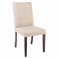 стул деревянный madina dark walnut / fabric cream в Сыктывкаре