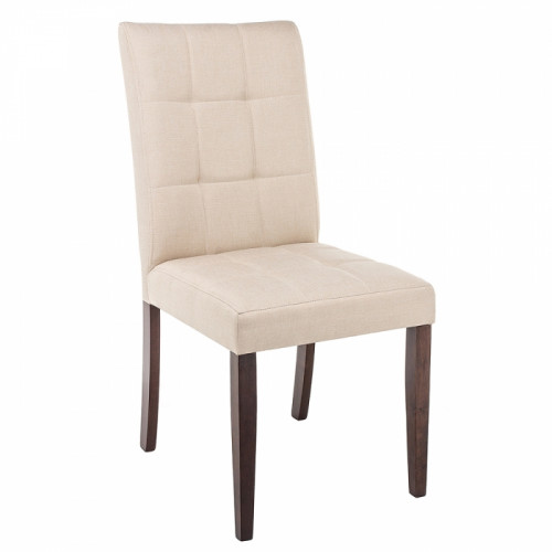 стул деревянный madina dark walnut / fabric cream в Сыктывкаре