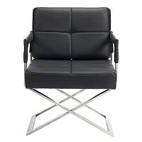 кресло aster x chair кожа черное в Сыктывкаре