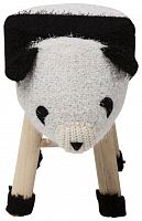 kare design пуф panda, коллекция "панда" 40*35*27, полиэстер, полиуретан, сосна, белый в Сыктывкаре