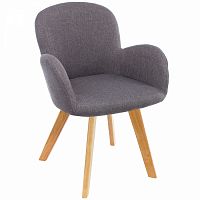 стул деревянный стул asia wooden legs / grey fabric в Сыктывкаре