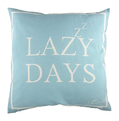 подушка с надписью lazy days в Сыктывкаре