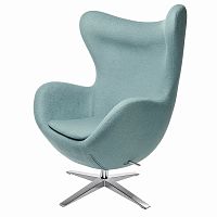 кресло egg chair светло-голубое в Сыктывкаре