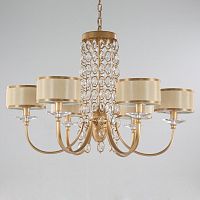 подвесная люстра newport 2906/c бежевая в Сыктывкаре