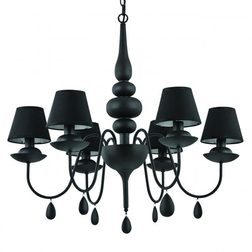 подвесная люстра ideal lux blanche sp6 nero в Сыктывкаре