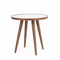 стол кофейный sputnik white and brown коичневый в Сыктывкаре