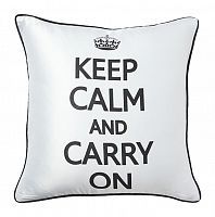 подушка с надписью keep calm and carry on в Сыктывкаре