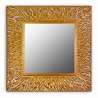 зеркало золотое квадратное 74х74 см с декором коралл coral в Сыктывкаре