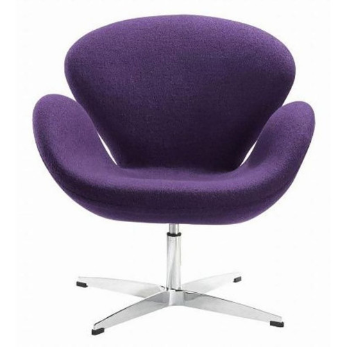 кресло swan chair шерсть фиолетовое в Сыктывкаре