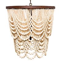люстра «вандербилт» бусины из древесины нанизанные на нити в Сыктывкаре