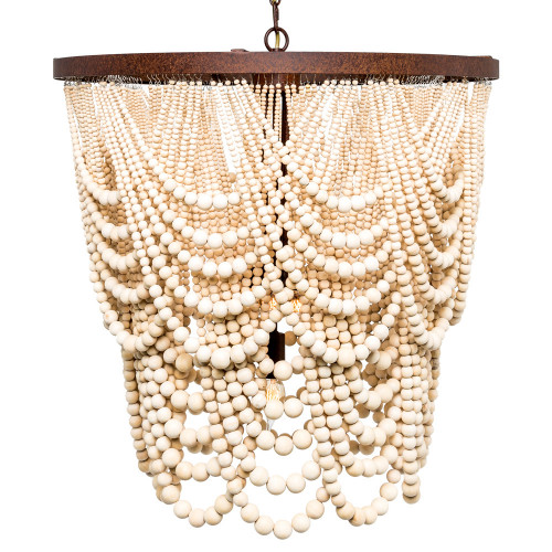 люстра «вандербилт» бусины из древесины нанизанные на нити в Сыктывкаре