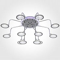 потолочная люстра eurosvet spider 80109/12 хром/синий+фиолетовый в Сыктывкаре