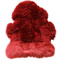 меховой коврик из овчины вишня 95х55 см в Сыктывкаре