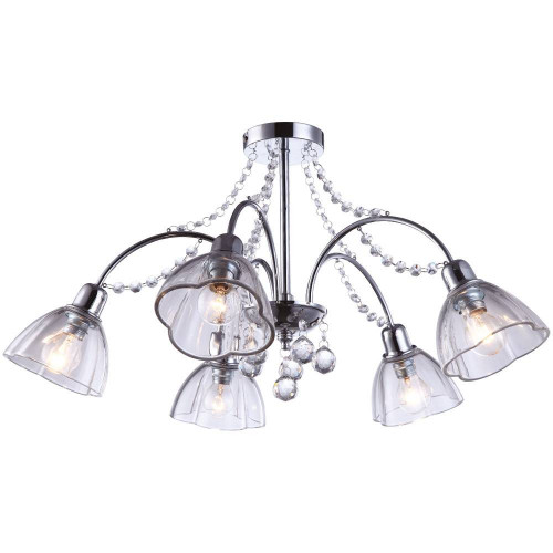 потолочная люстра arte lamp silenzio a9559pl-5cc хром в Сыктывкаре