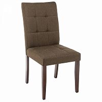 стул деревянный madina dark walnut / fabric brown в Сыктывкаре
