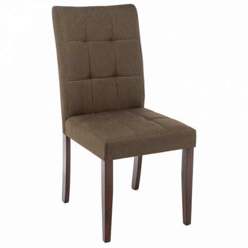 стул деревянный madina dark walnut / fabric brown в Сыктывкаре