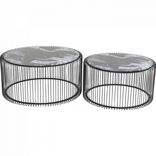 столик кофейный wire черный 70x70x34 в Сыктывкаре