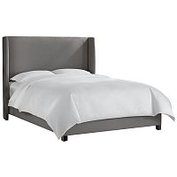 кровать двуспальная 180х200 серая kelly wingback gray linen в Сыктывкаре