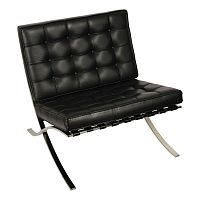 кресло barcelona style chair черное в Сыктывкаре