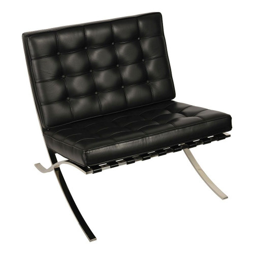 кресло barcelona style chair черное в Сыктывкаре