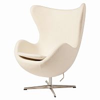 кресло egg chair кремовое в Сыктывкаре