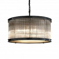 люстра essex crystal 68 черное основание, прозрачное стекло черное основание, прозрачное стекло в Сыктывкаре